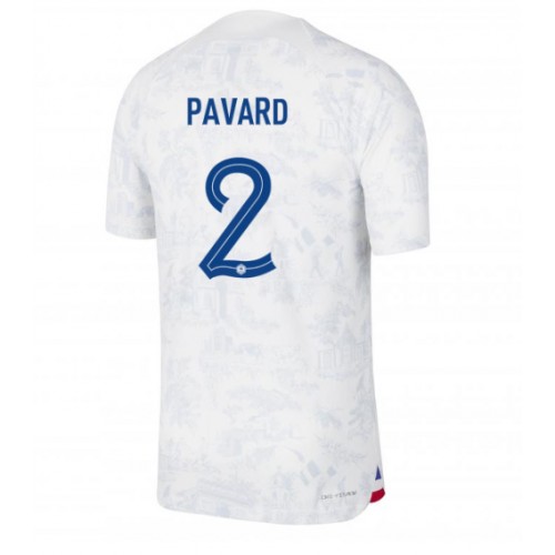 France Benjamin Pavard #2 Replica Away Stadium Shirt World Cup 2022 Short Sleeve